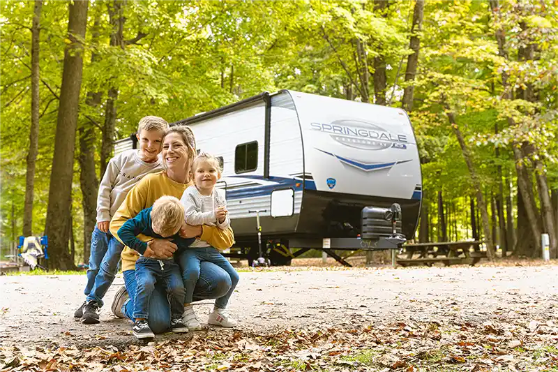 Camping with an RV in Springdale